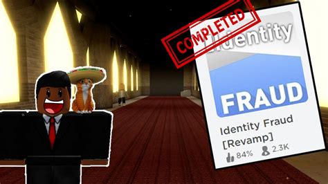 I Finally Completed Roblox Identity Fraud Youtube