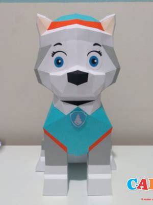 Rocky Patrulha Canina Low Poly Papercraft Elo7