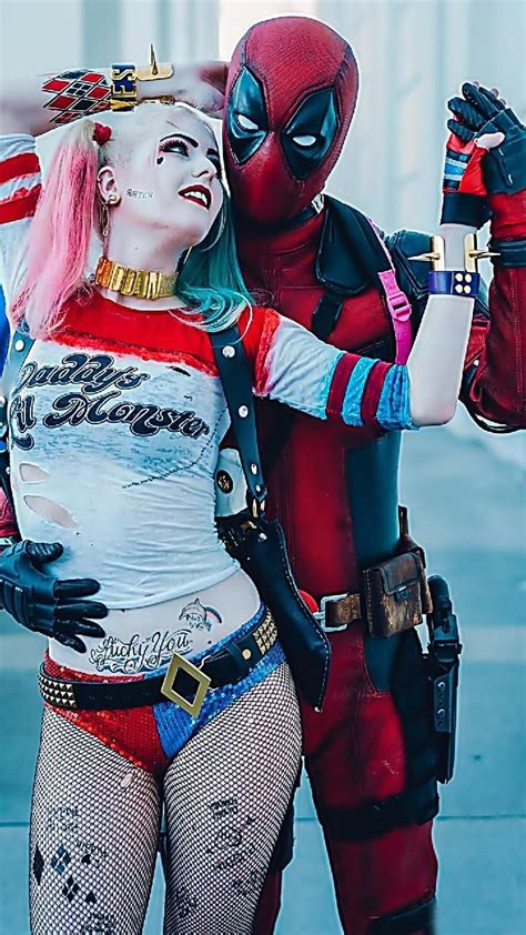 Marvel Harley Quinn And Deadpool Hd Phone Wallpaper Pxfuel