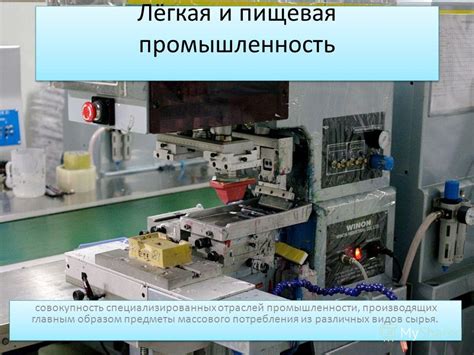 Презентация на тему: "Лёгкая и пищевая промышленность совокупность ...