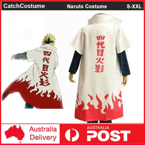 Anime Naruto Cosplay Costume Th Fourth Hokage Namikaze Minato Cape