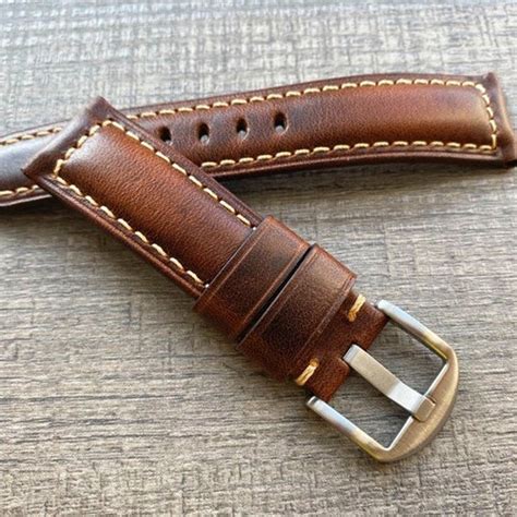 Handmade Leather Men S Watch Strap Mm Mm Mm Mm Etsy