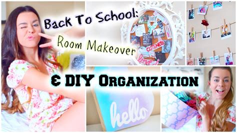 Back To School Room Makeover Diy Organization And Decor Youtube