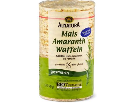 Kaufen Alnatura Mais Amaranth Waffel Rosmarin Migros