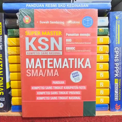 Jual Buku Olimpiade Super Master Ksn Matematika Sma Penuntun Menuju Imo