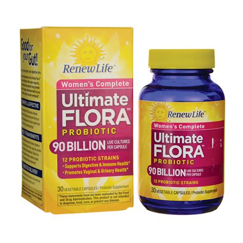 Renew Life Ultimate Flora Womens Complete Probiotic 90 Billion 30