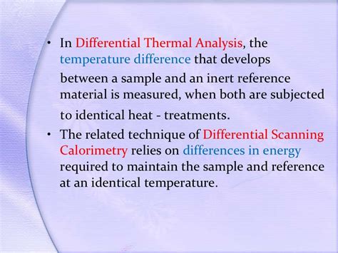 Differential Thermal Analysis Dta Ppt