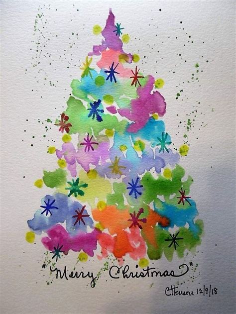 Pin By Gvm F On Schilderen Tekenen Inspiratie Watercolor Christmas