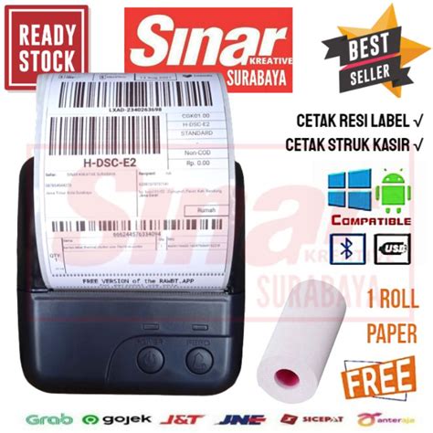 Jual Printer Thermal Bluetooth Mm Epx B Cetak Resi Android Dan Struk