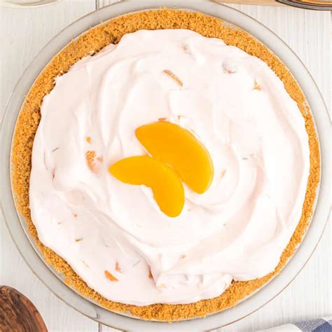 No Bake Peach Chiffon Pie ⋆ Real Housemoms