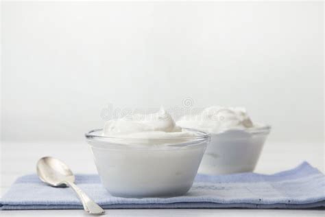 Plain Greek Yogurt stock image. Image of cream, light - 126481461