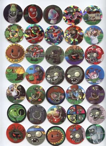 119 Tazos Plantas Vs Zombies Diferentes De Sabritas Y Gamesa En Venta