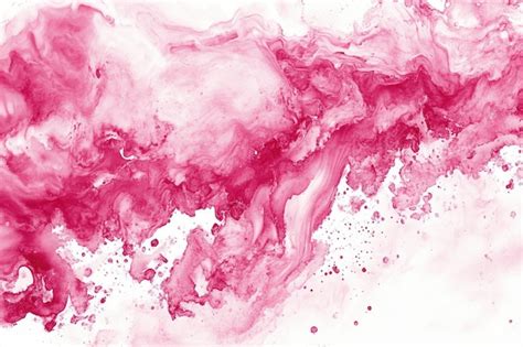 Abstract Pink Watercolor On White Background Premium Ai Generated Image