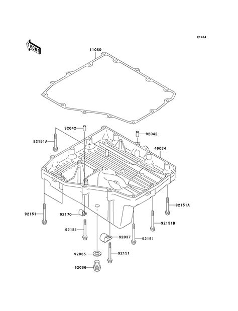 Carter Inferieur Pour Ninja Zx R Zx A H Argent Esprit