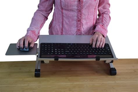 Workez Keyboard And Mouse Tray Ergonomic Adjustable Height Angle