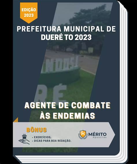 Apostila Agente De Combate às Endemias Prefeitura De Dueré To 2023