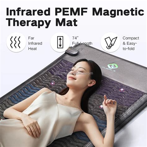 Fuerle Pemf Chakra Crystals Mat With Red Light Infrared Pemf Magnetic