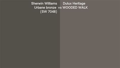 Sherwin Williams Urbane Bronze Sw 7048 Vs Dulux Heritage Wooded Walk Side By Side Comparison