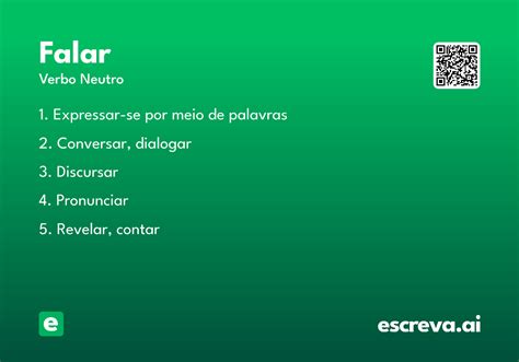 O Que Significa Falar - Falar - Significado e Sinônimo - escreva.ai