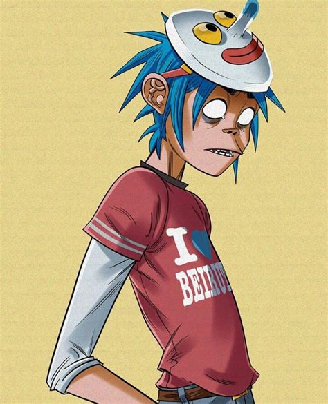 An Anime Character With Blue Hair Wearing A Red Shirt And White Hat