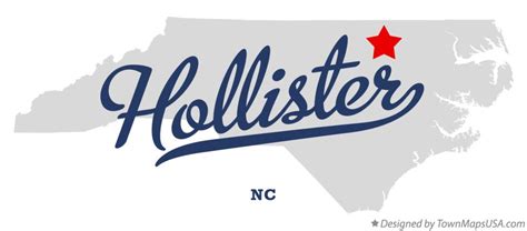 Map of Hollister, NC, North Carolina