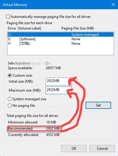 Adjust Page File Settings Mos Tech Tips