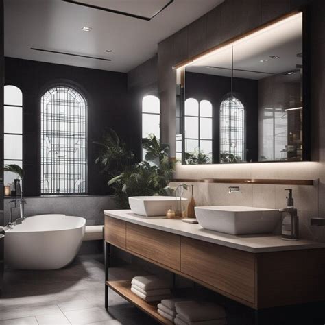 Premium AI Image | A modern and luxury bathroom