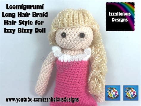 Loomigurumi Izzy Bizzy Doll Long Hair With Braid Hook Only