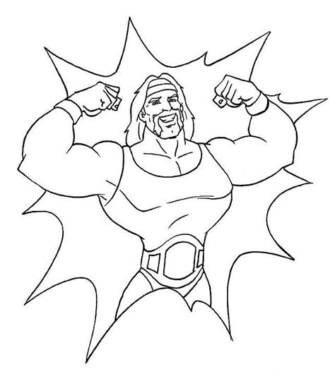 Printable Hulk Hogan Coloring Pages 615