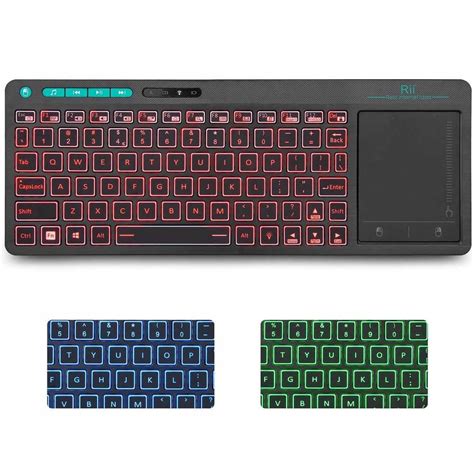 Klawiatura Bezprzewodowa Rgb Led Z Touchpadem Do P