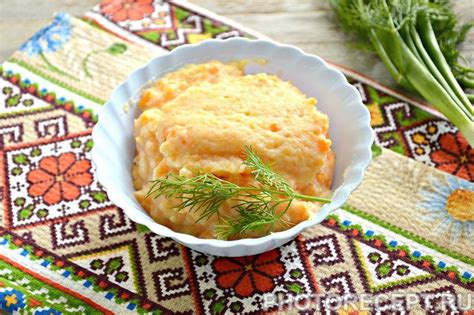 Морковно-картофельное пюре - рецепт приготовления
