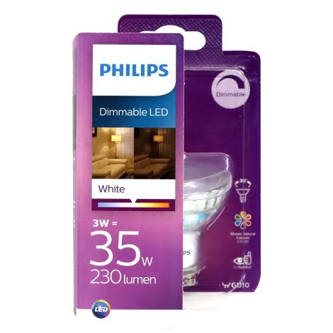 Lampadina Led Dimmerabile Philips Gu W V K Luciamo