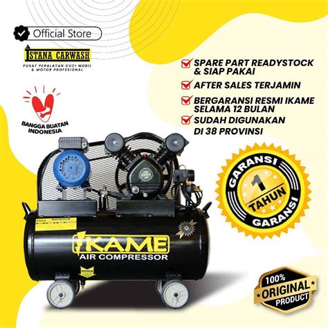 Jual Kompresor Udara Angin Listrik 1 PK 1 HP Air Compressor Ikame