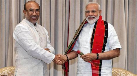 Manipur Amid Financial Crisis Cm Biren Singh Calls Upon Pm Modi