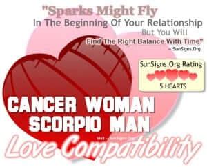 Cancer Woman Scorpio Man - An Excellent And Balanced Match - SunSigns.Org