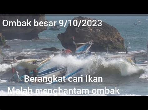 Duh Perahu Speed Boat Terkena Hantaman Ombak Berkali Kali Sampai