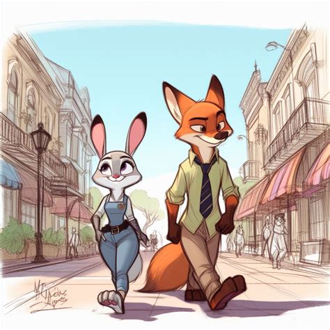 Judy And Nick by Tenshichan1013 on DeviantArt