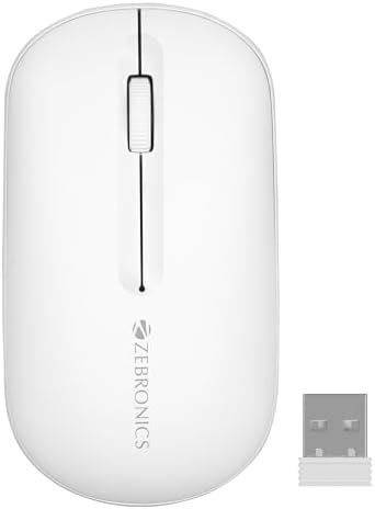 Amazon In Buy ZEBRONICS Sheer Rechargeable Wireless Mouse Dual Mode