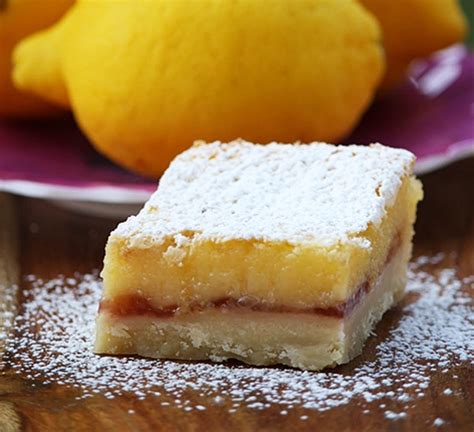 Lemon Raspberry Bars Recipe Chefthisup