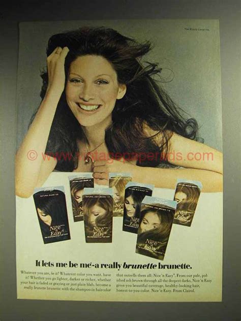 1972 Clairol Nice N Easy Hair Color Ad Lets Me Be Me