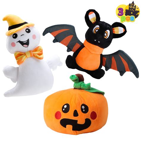 JOYIN Halloween Stuffed Plush Toys Set, 3 Pack Halloween Stuffed Plush ...