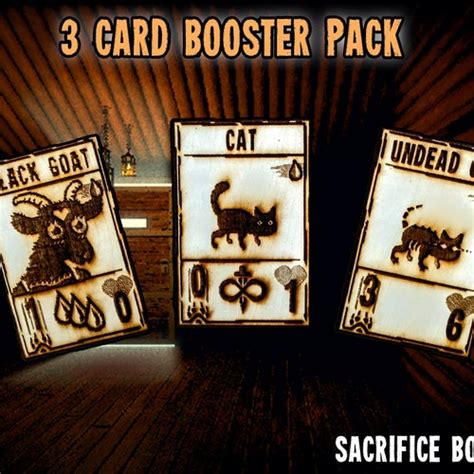 Inscryption Seven Death Card Booster Pack Etsy