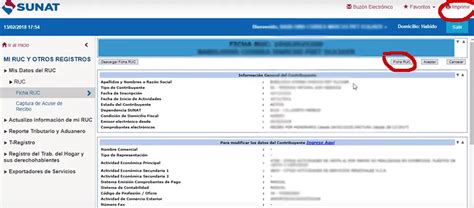 C Mo Consultar Verificar Imprimir Y Descargar Mi Ficha Ruc