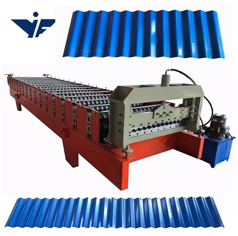 Step Corrugated Roof Tile Sheet Roll Forming Building Making Machine