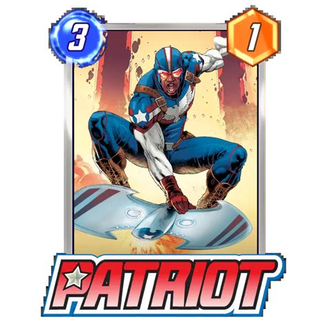 Patriot Marvel Snap Card Variant Marvel Snap Zone