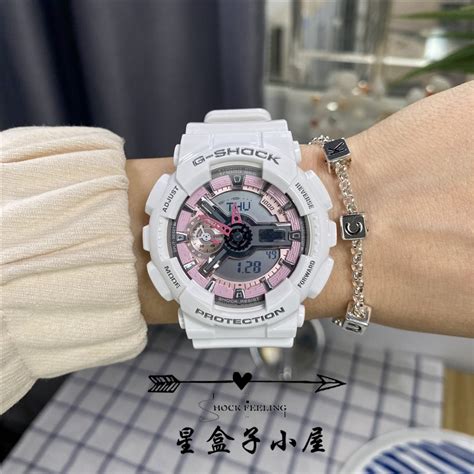 CASIO卡西欧手表男G SHOCK GMA S110MP 7A S110SR 7A透明运动女表 Taobao