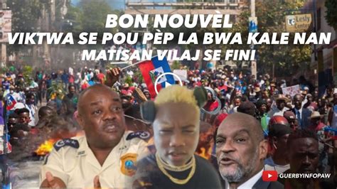 BON NOUVELBWA KALE NAN MATISAN VILAJPAGEN ROUT PABWATOUT GANG PRAN