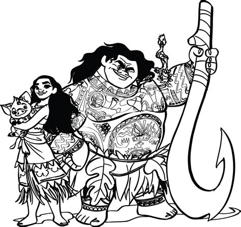 Dibujos De Moana Para Colorear