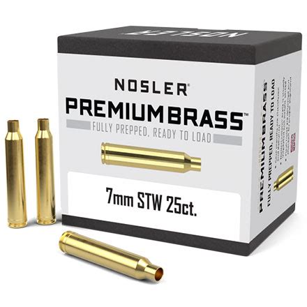 Mm Stw Unprimed Rifle Brass Count By Nosler