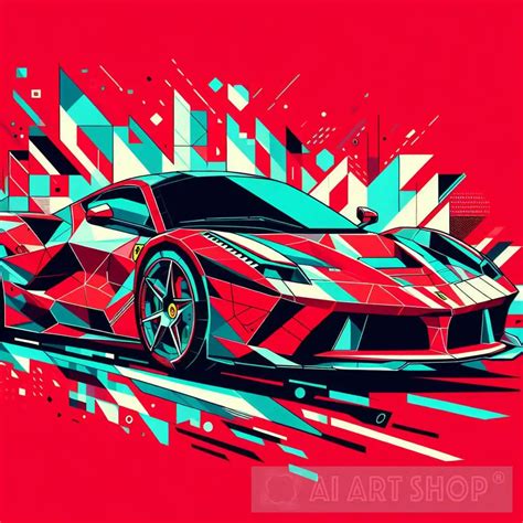 modern sport car art